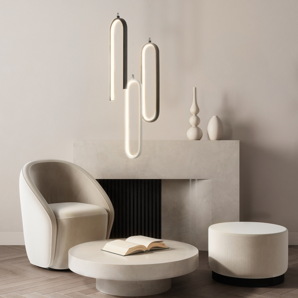 749017 Подвес SATURNO LED 8W 640LM ЧЕРНЫЙ 3000K