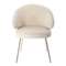 Стул Lime, кремовый микровелюр с золотыми ножками
