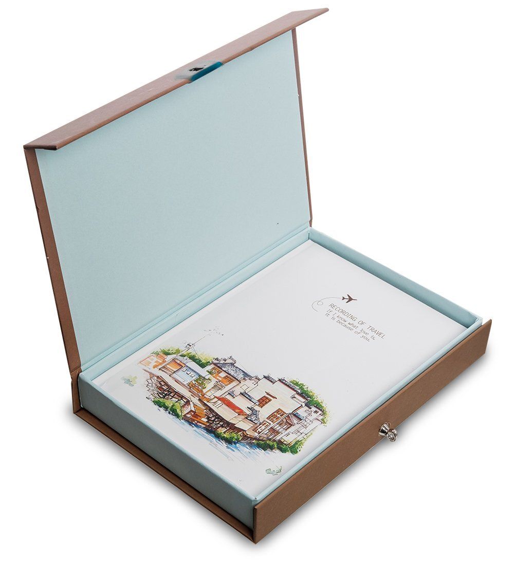 NB-56/3 Блокнот «Записки путешественника» в коробке с замком