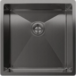 Rivelato Rinox 4444 UN PVD black Мойка нерж.стал 1 чаша 440*440*200 мм, монтаж: универсальный, материал: нержавеющая сталь, цвет: черный