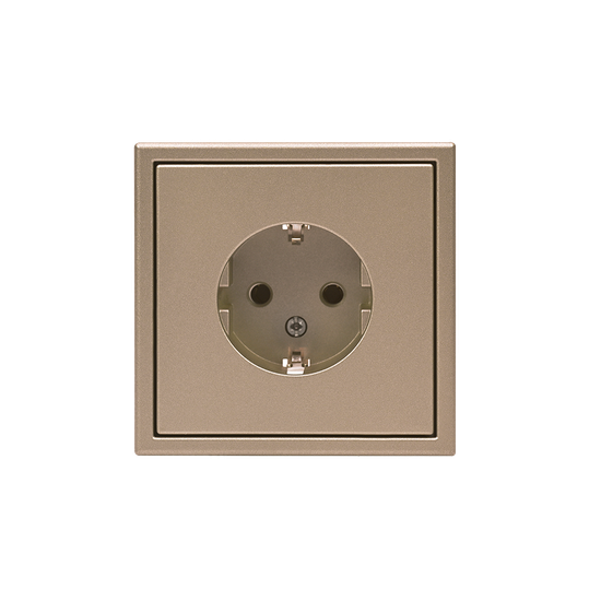 Розетка ArtGallery 16А с заземл. механизм шампань SE GAL000543