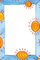 Əlfəcin \ Закладка \ Bookmark Şeffaf Ayraç 26 - Güneşli Çerçeve (12,5X19 sm)