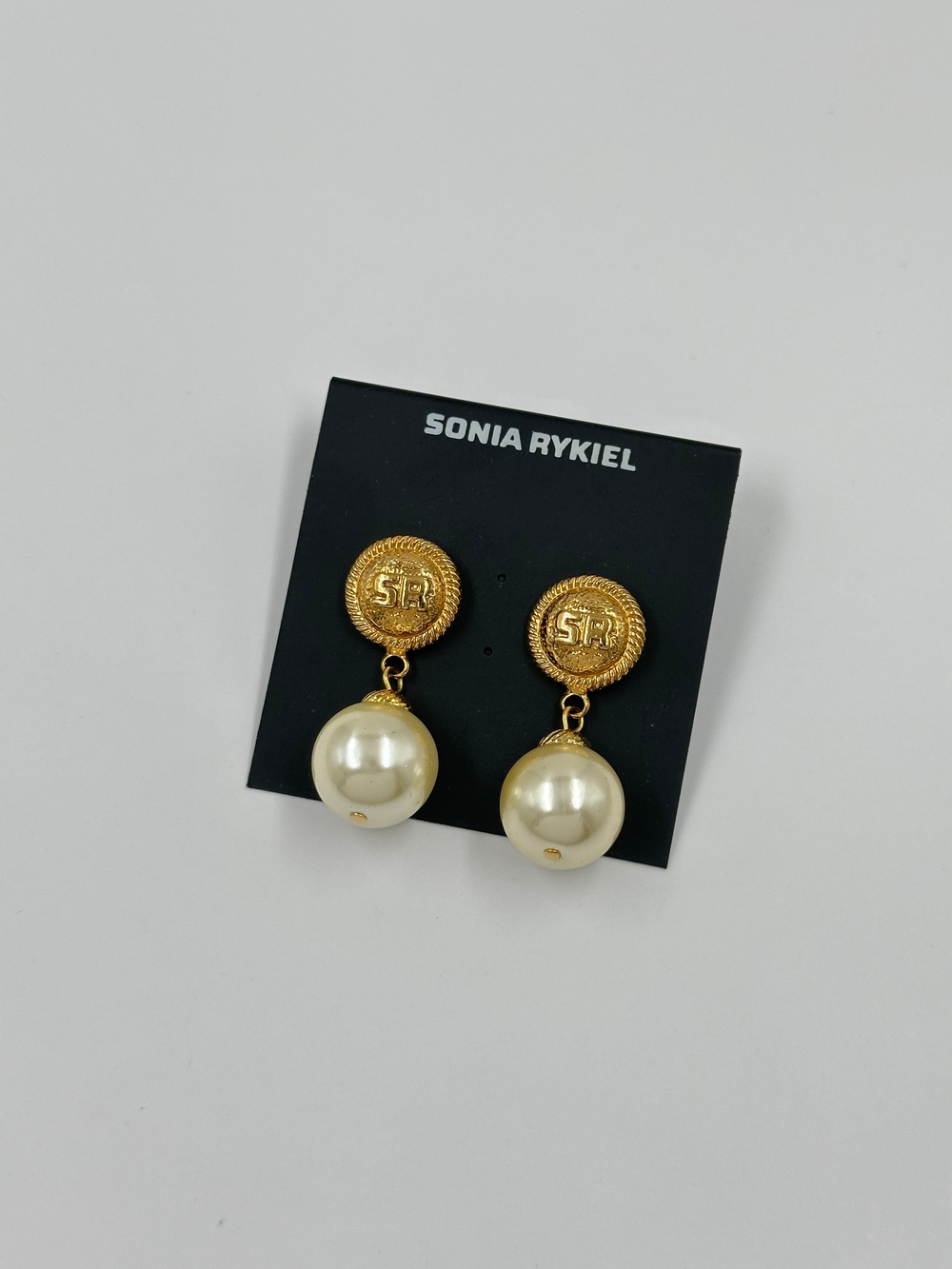 Серьги с «жемчужными» подвесками Sonia Rykiel