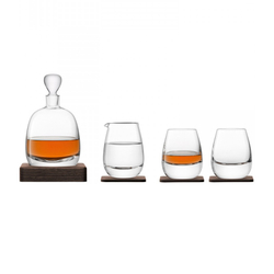 Набор для виски с деревянными подставками islay whisky, 4 пред.