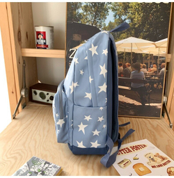 Рюкзак школьный молодежный городской Звезда, черный