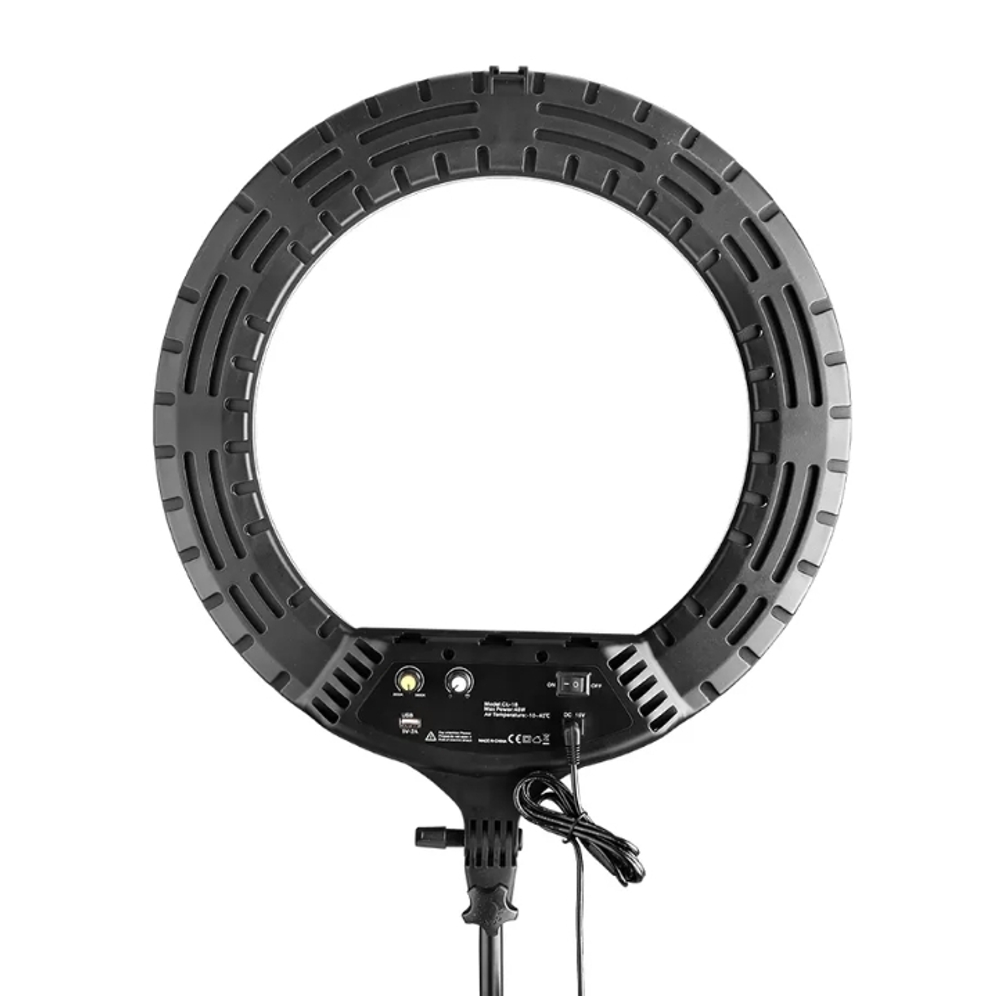 E-IMAGE EL-18 PB 18" LED ring light with battery slot Светодиодный осветитель кольцевой