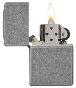 Зажигалка Zippo Classic с покрытием Plate, латунь/сталь, серебристая, матовая, 36х12x56 мм