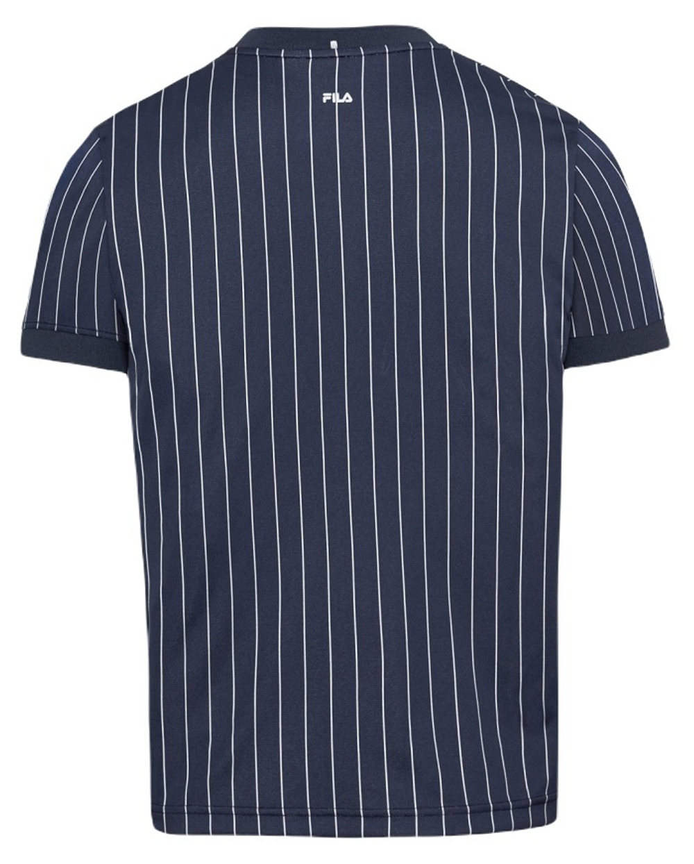 Мужское поло теннисное Fila T-Shirt Stripes Button M - peacoat blue/white