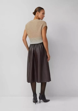 Юбка-миди в кожаном стиле Black Label