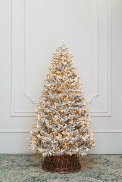 Искусственная елка Алтайская заснеженная 300 см., 885 теплых-белых Led ламп, 100% литая хвоя, ЕлкиТорг (203300)