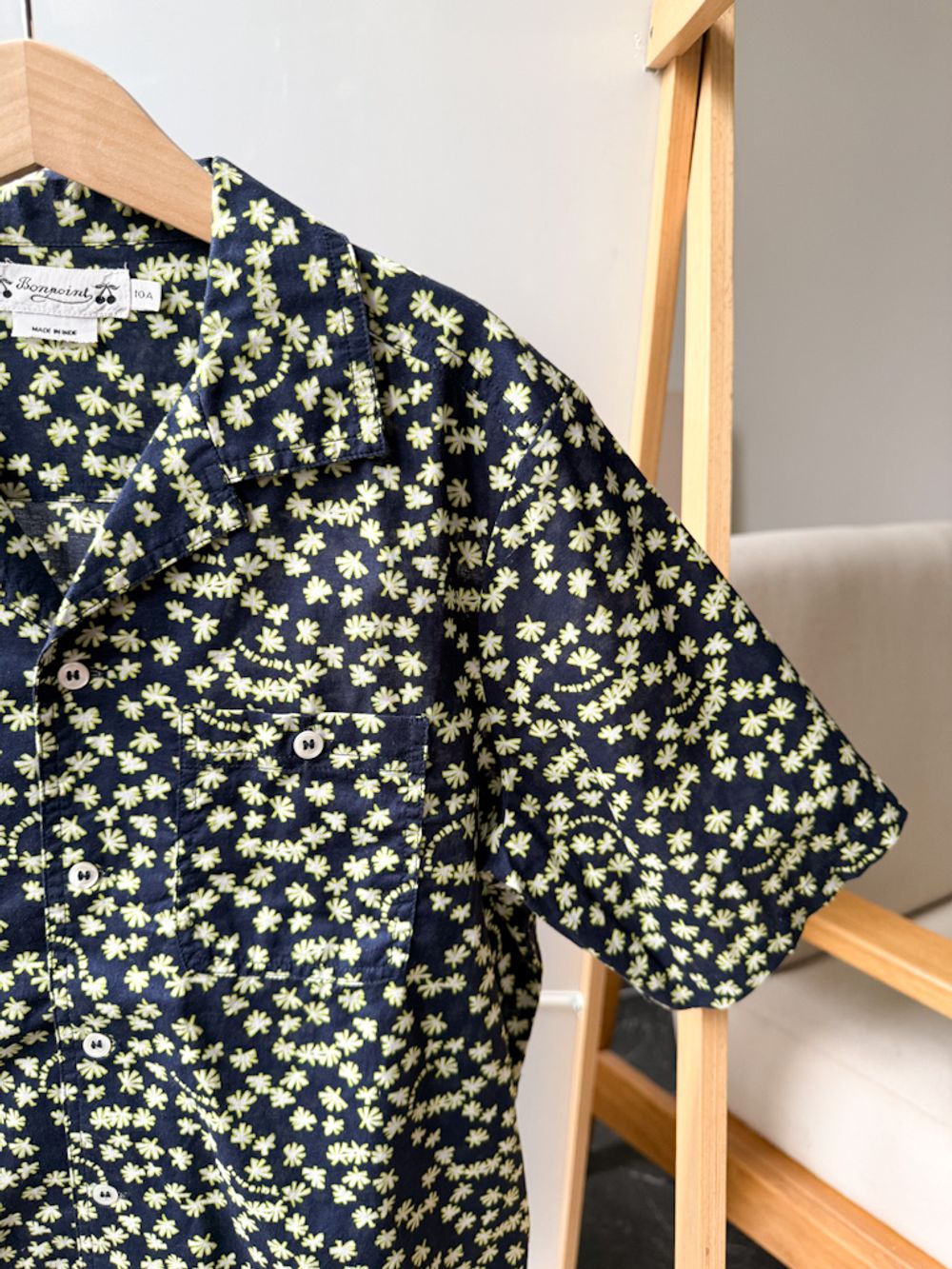 Хлопковая рубашка Bonpoint, 140