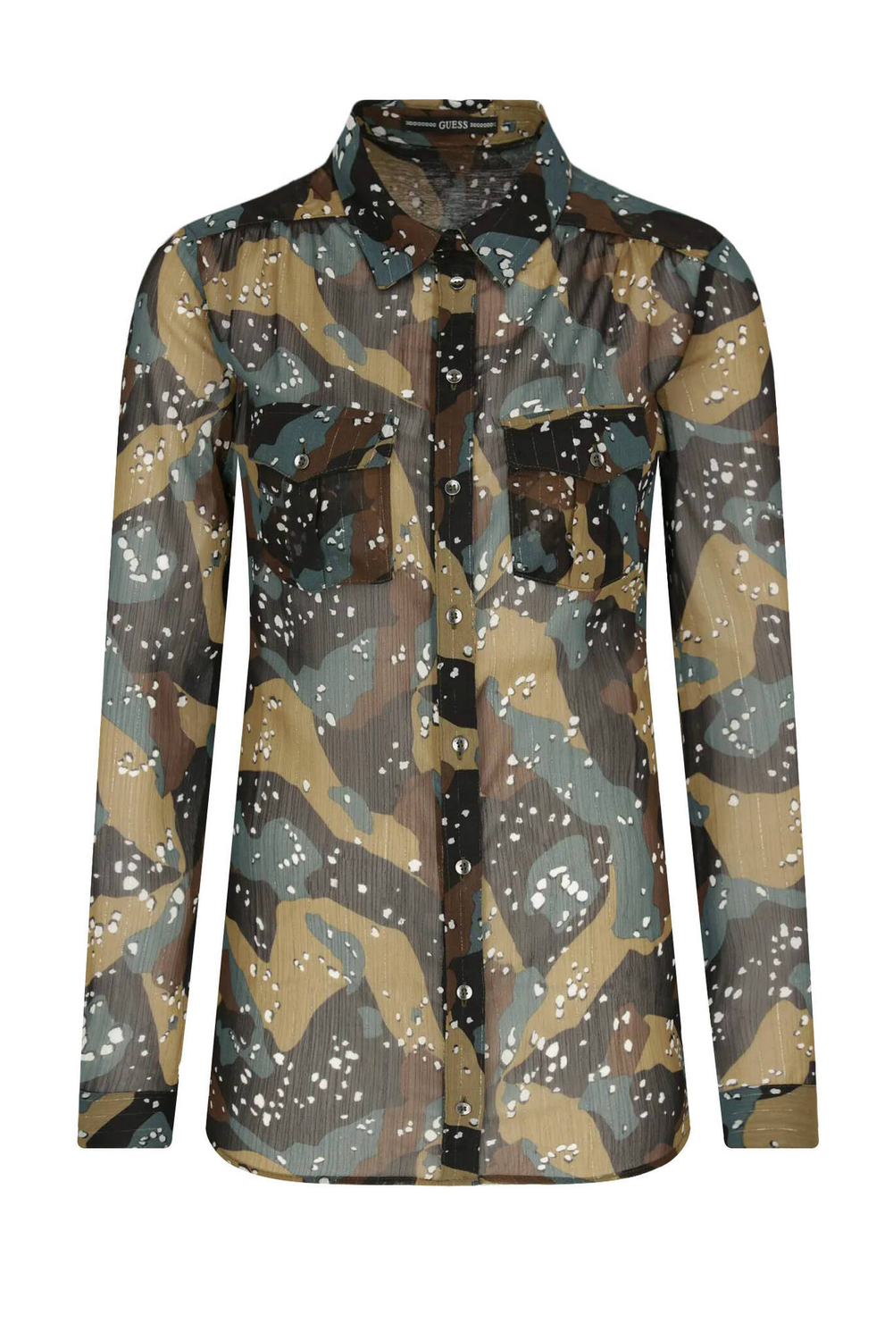 рубашка eirene GUESS - хаки(W0BH25 WDDD0)