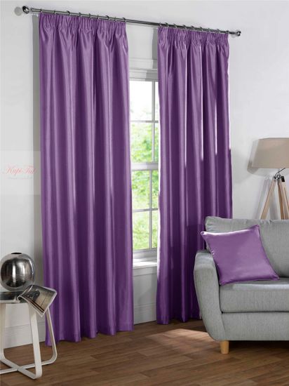 Silky (фиолетовый). Шторы из люкс-сатена однотонного.