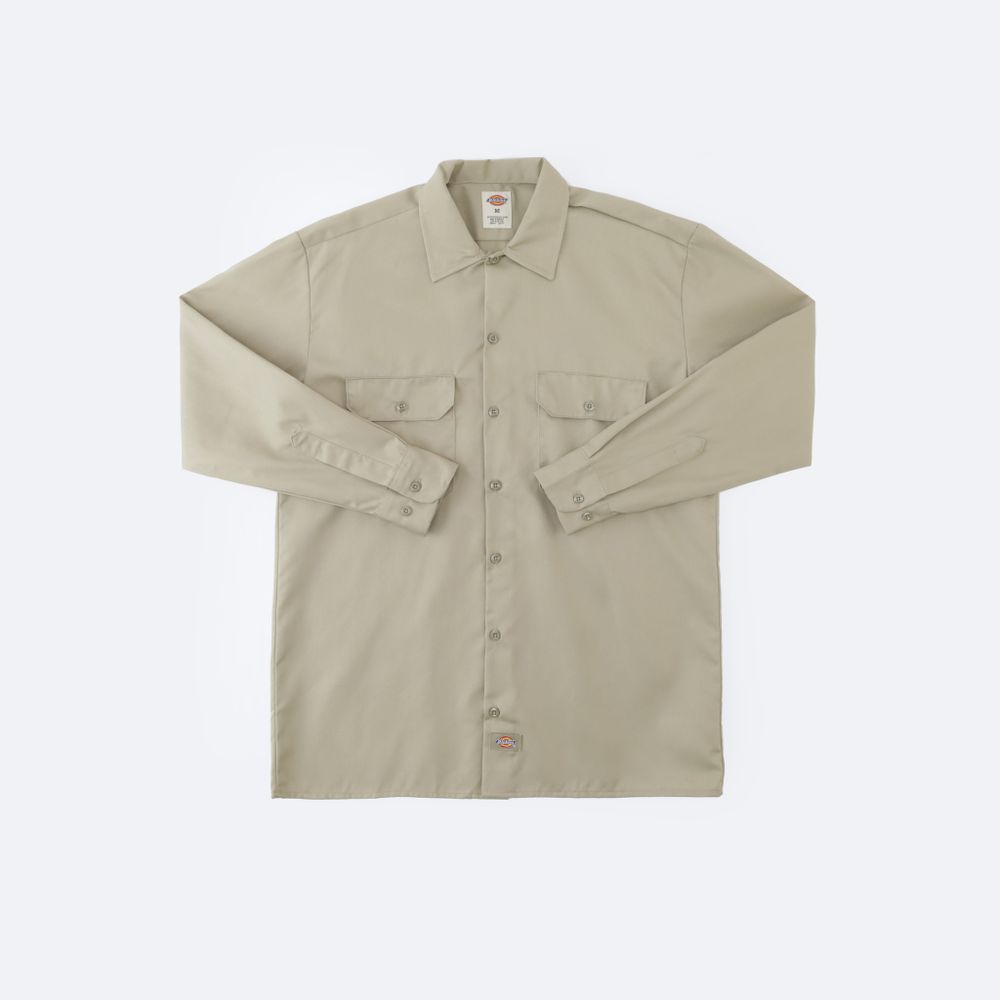 Рубашка Dickies Long Sleeve Work Shirt (khaki)