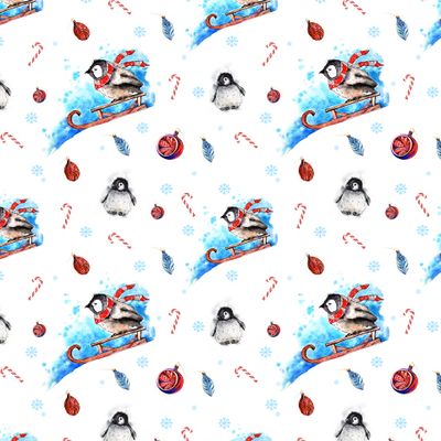 Пингвин на санках