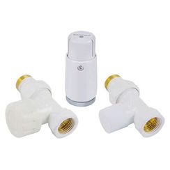 Комплект подключения SCHLOSSER STANDARD MINI 1/2quot; прямой, белый, с термоголовкой MINI М30х1,5