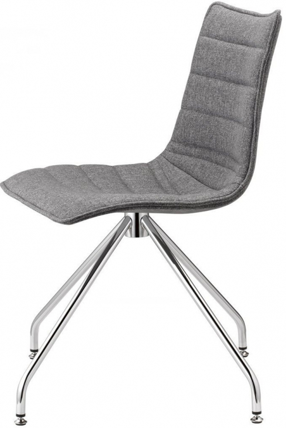 Стул с обивкой Scab Design Zebra Pop, хром, серый