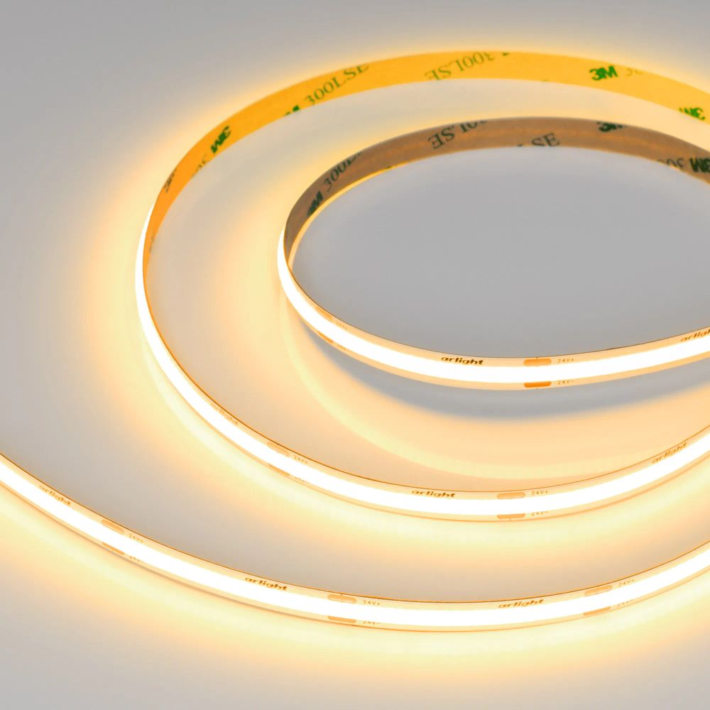 Светодиодная лента COB-X480-8mm 24V Gold (8 W/m, IP20, 5m) (Arlight, -) 047746