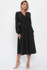 Платье трикотажное Эхо лета (черное) П14366-1М LT Collection