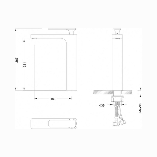 Смеситель Timo Torne 4311-002F для раковины, антик