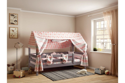 Соня кровать с надстройкой лаванда