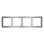 Рамка пластиковая VOLTUM S70 на 4 поста, (сталь)