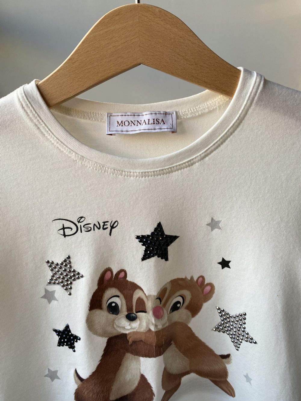 Новый хлопковый лонгслив  Monnalisa. 116