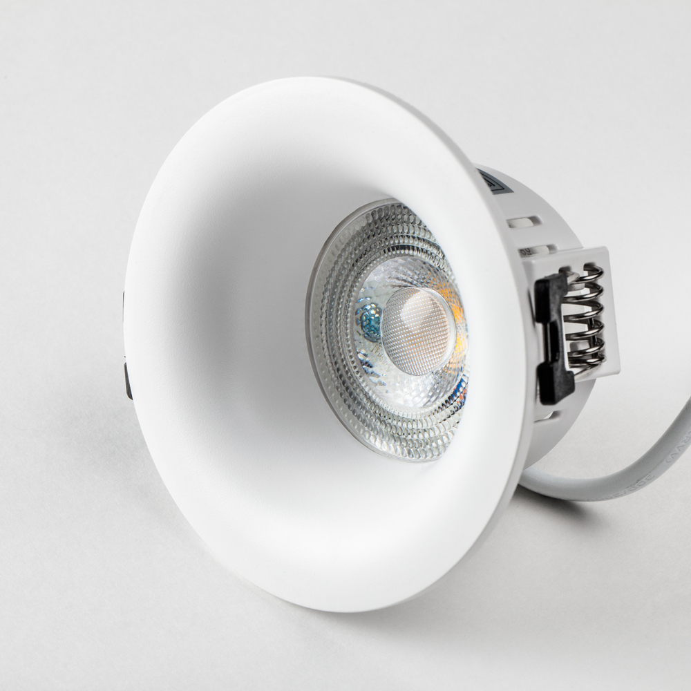 012126 Рамка (светильник) PVC д/LED-модулей 941хх и LED-ламп D50мм LEVIGO ROUND БЕЛЫЙ