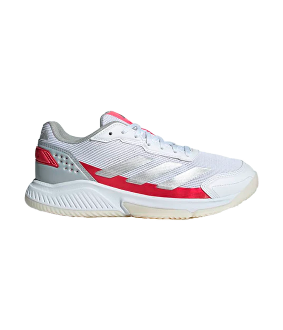 Кроссовки для падел Adidas Courtquick Padel Белые/Металлик Розовые 2024 | Размер 40