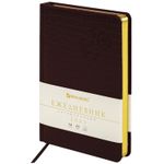Ежедневник датированный 2023 А5 138x213 мм BRAUBERG "Comodo", под кожу, коричневый, 114016