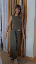 Маечка "Дымчатая оливка"