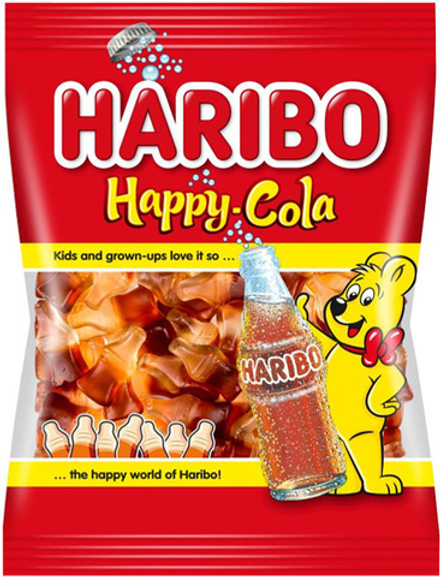 Жевательный мармелад Харибо Haribo Happy Cola 100г. (114руб./шт.) (18шт./кор.) (Испания) ООО ГЛОБАЛ