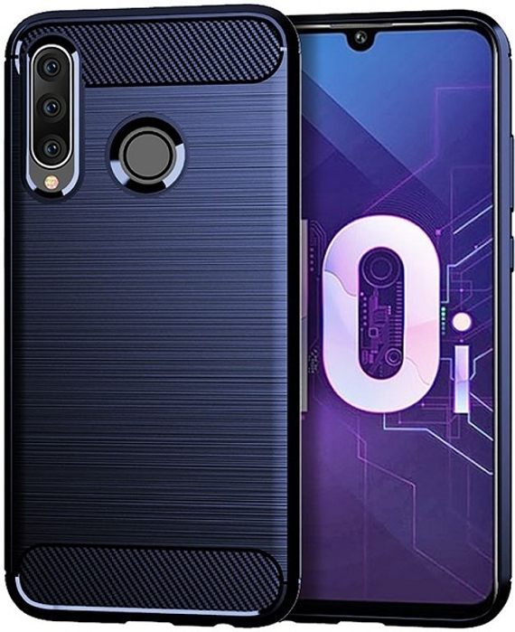 Чехол для Honor 10i цвет Blue (синий), серия Carbon от Caseport