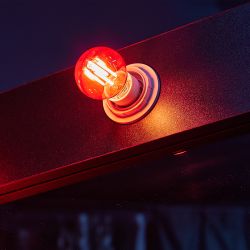 LED-G45-5W-RED-E14 GLA02RD Лампа светодиодная. Форма шар. Серия Air color. Красный свет. Картон. ТМ Uniel