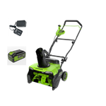 Снегоуборщик аккумуляторный бесщеточный Greenworks GD40STX2, 40V, 51 см, с 1хАКБ 5 Ач и ЗУ (2603407UG)