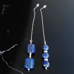 Серьги. Лазурные капли. Лазурит