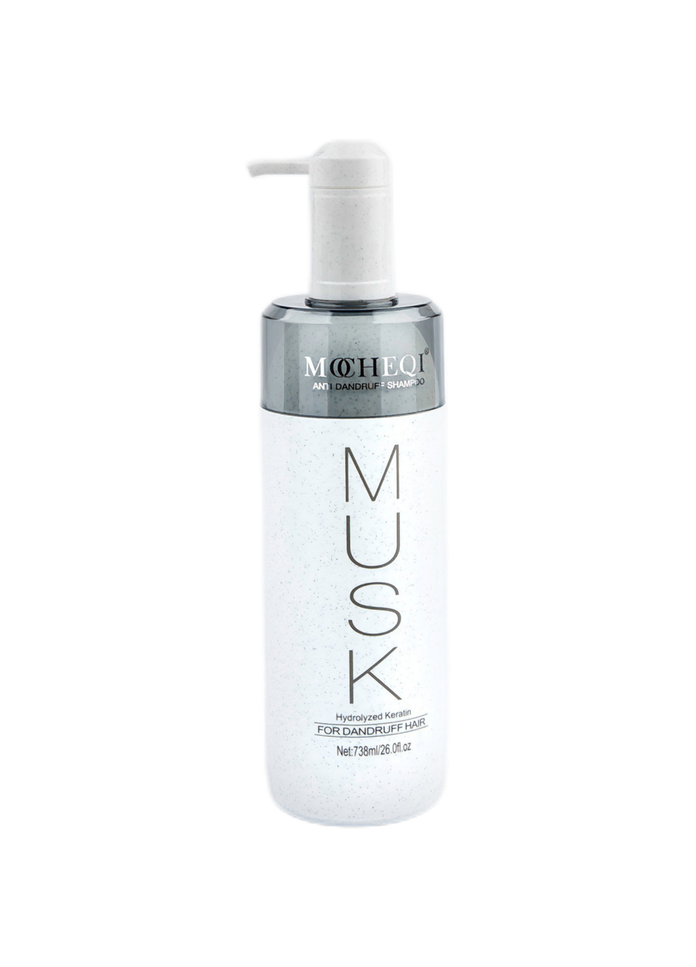 MOCHEQI Professional Musk Anti-Dandruff Shampoo — шампунь против перхоти с кератином и жожоба