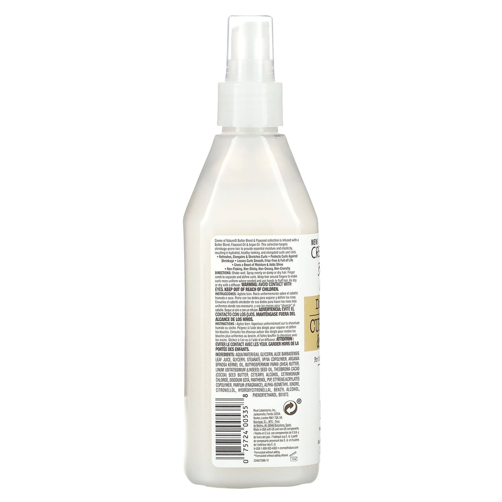 Creme Of Nature, Butter Blend & Flaxseed, Double Duty, Curl Definer & Booster, 355 мл (12 жидк. унц.)