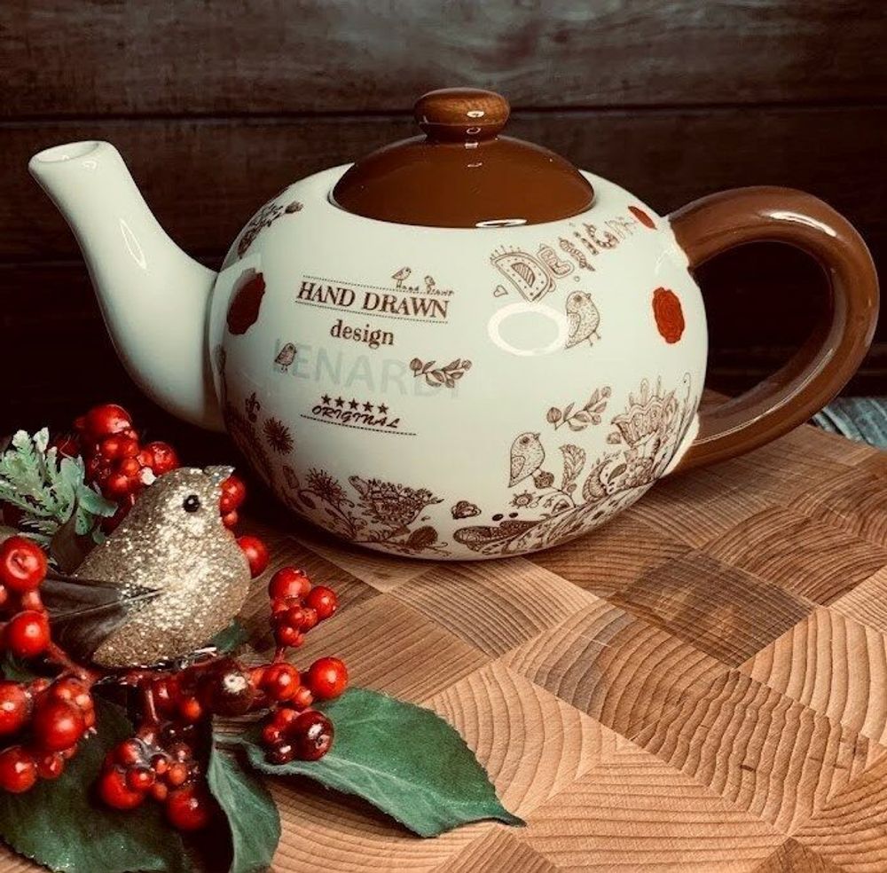 Lenardi 110380 Чайник 1 л ПТИЧИЙ ДВОРИК в под.уп.(х12)