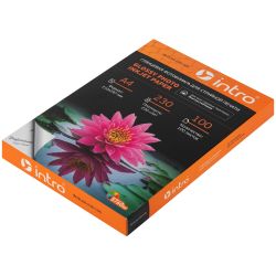 Фотобумага Intro GLA4-230-100 глянцевая 230g/м2 А4 100 листов для струйной печати | Intro