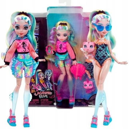 Кукла Mattel Monster High Lagoona Blue - Basic Лагуна с питомцем HHK55