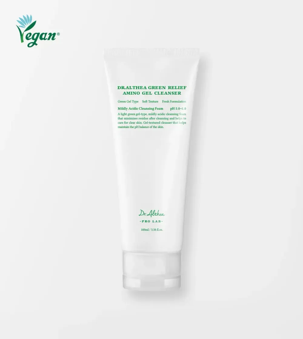 Гель-пенка для умывания с аминокислотами Dr. Althea Green Relief Amino Gel Cleanser 100 мл.