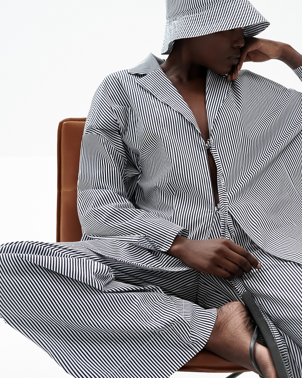 №038 Пижама городская (синяя полоска)