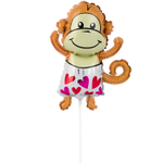 Шар Фольгированный Мартышка (Коричневый)