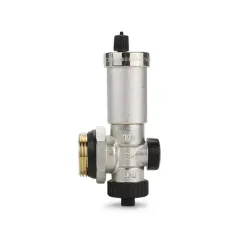 Воздухоотводчик Varmega со сливным клапаном НР 1" для коллектора 37948