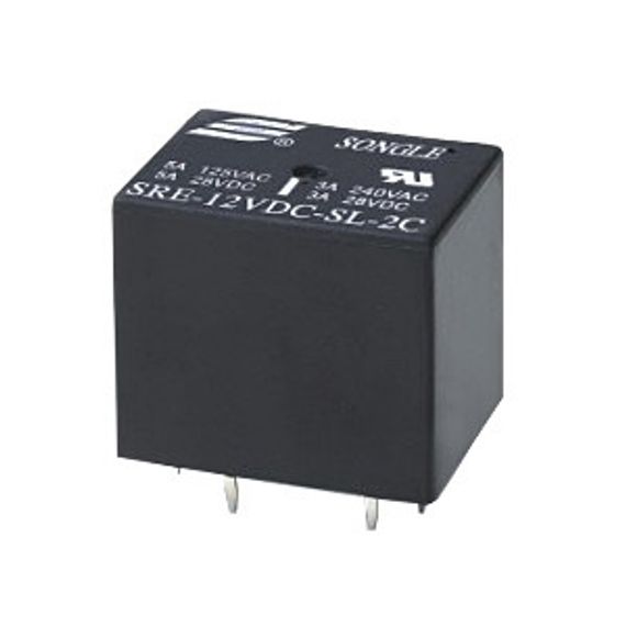Реле электромагнитное SRE-12VDC-SL-2C