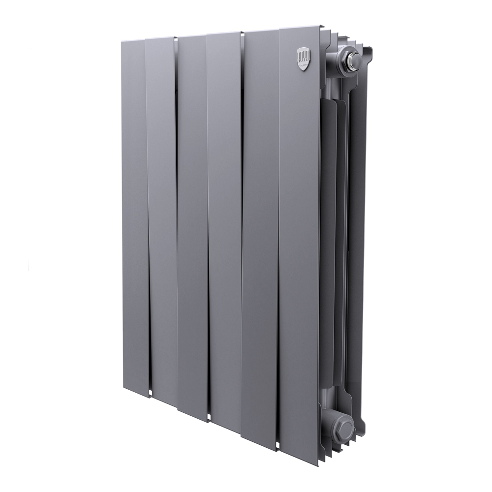 Радиатор биметаллический Royal Thermo PianoForte 500 Silver Satin 6 секций