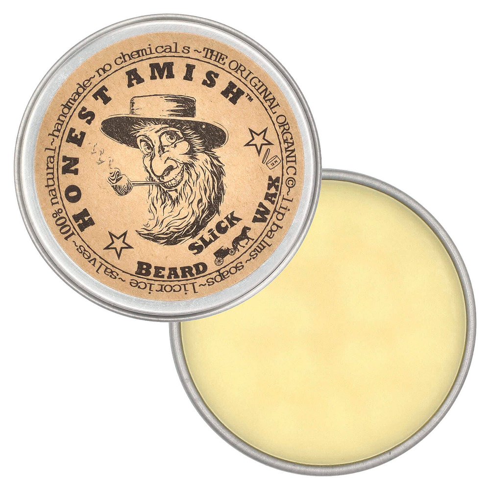 Honest Amish, Slick Beard Wax, 60 мл (2 унции)