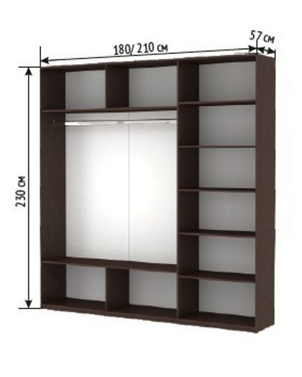 Шкаф-купе ПРАЙМ Трио ЗДЗ