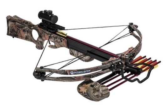 Арбалет охотничий блочный "Гепард" камуфляж с коллиматорным прицелом